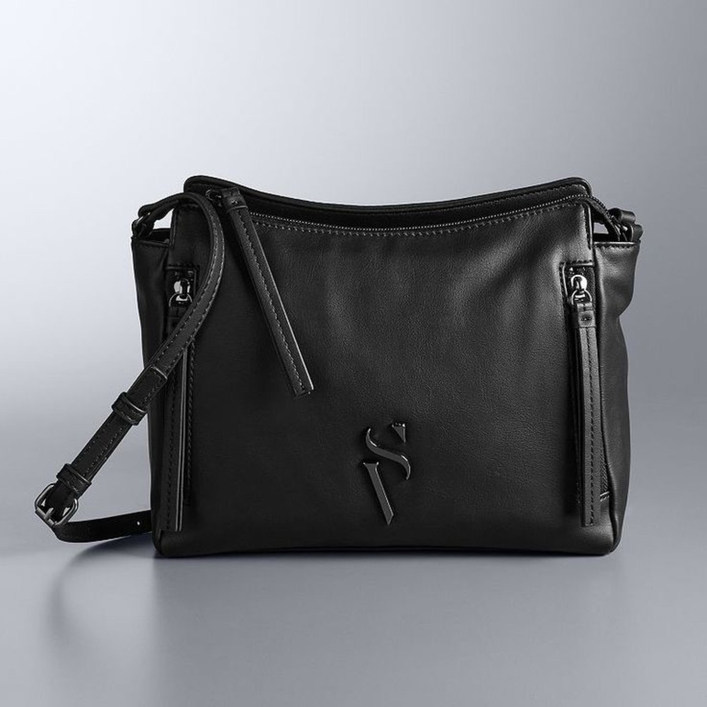 Simply Vera Vera Wang Cara Logo Crossbody Bag NWT